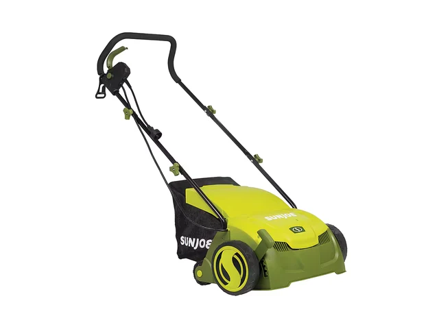 Sun Joe AJ801E 13-Inch 12-Amp Electric Dethatcher & Lawn Scarifier w/ Collection Bag