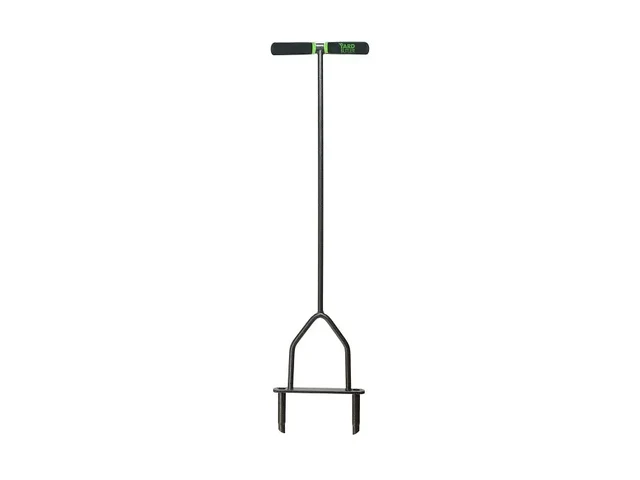 Yard Butler ID-6C Manual Lawn Coring Aerator (37-Inch All-Steel Dual Hollow-Tine Plug Extractor)